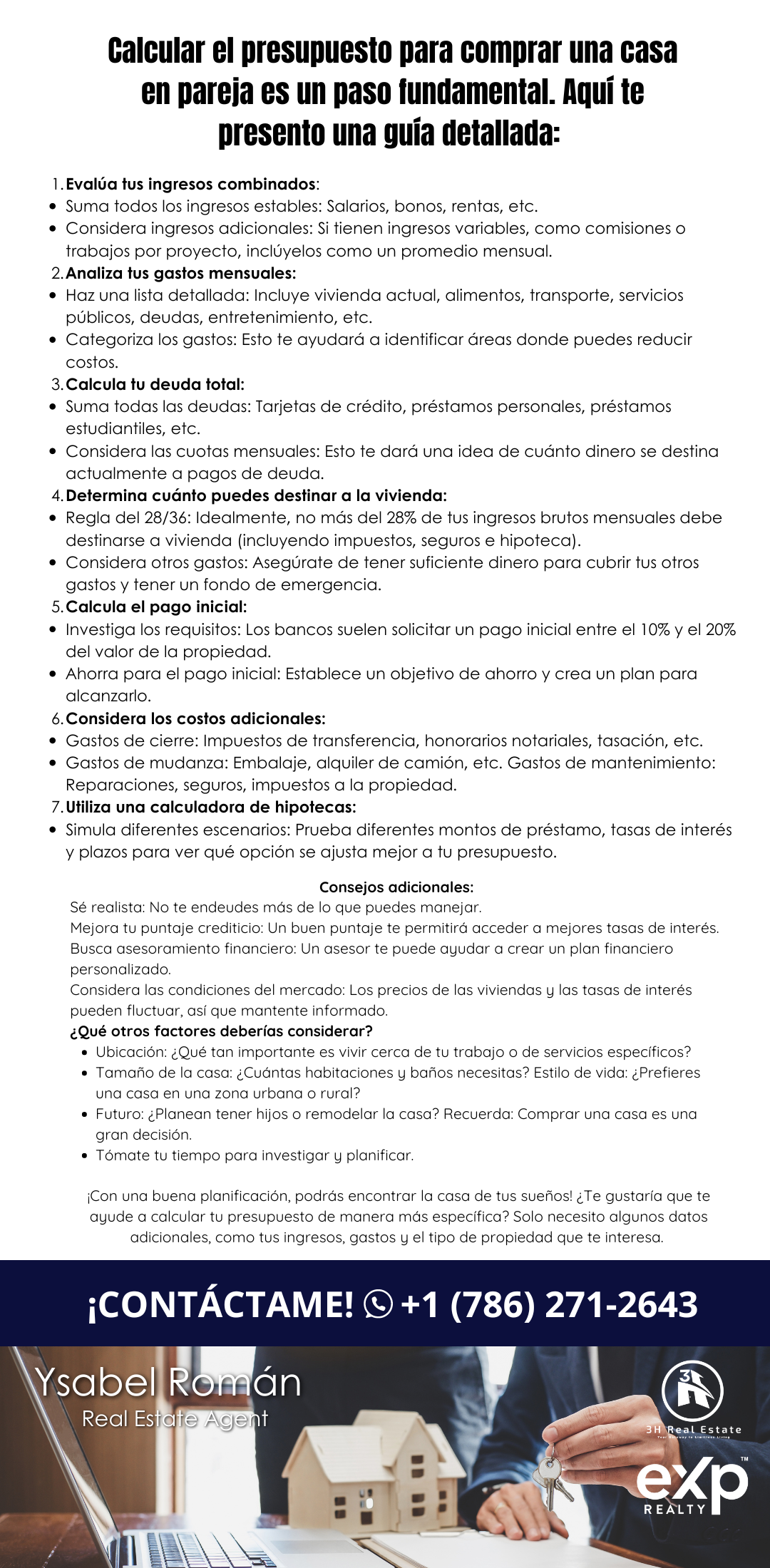 calcular el presupuesto de una pareja para comprar una casa!